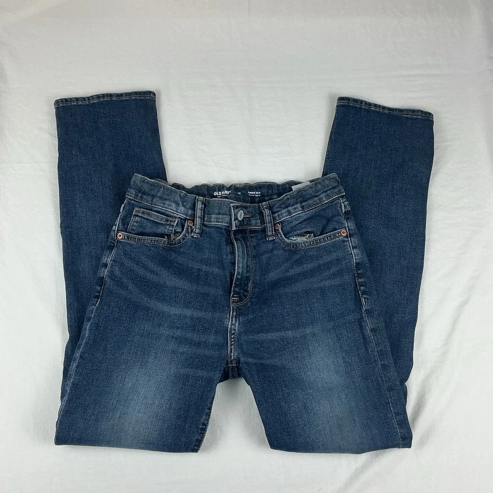 Old Navy 360 Stretch, Karate Slim,‎  Built In Tough, Boys Size 14